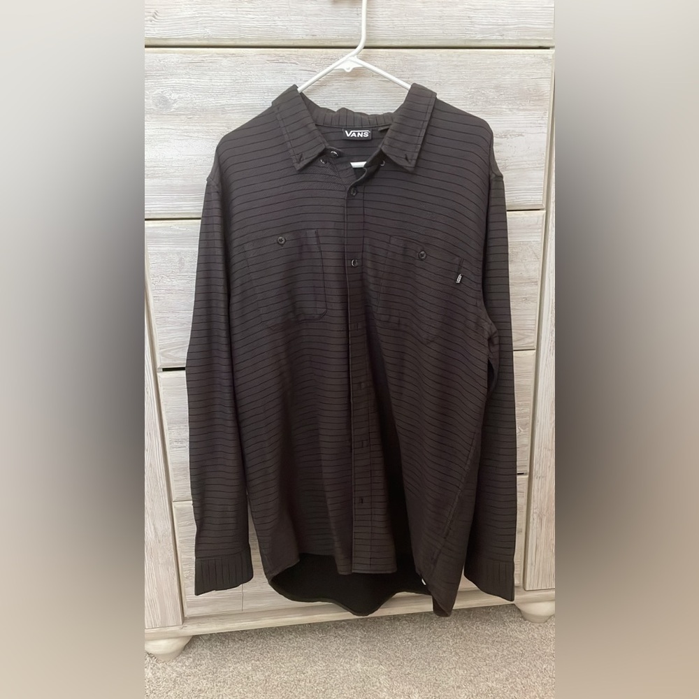 Vans black striped long sleeve